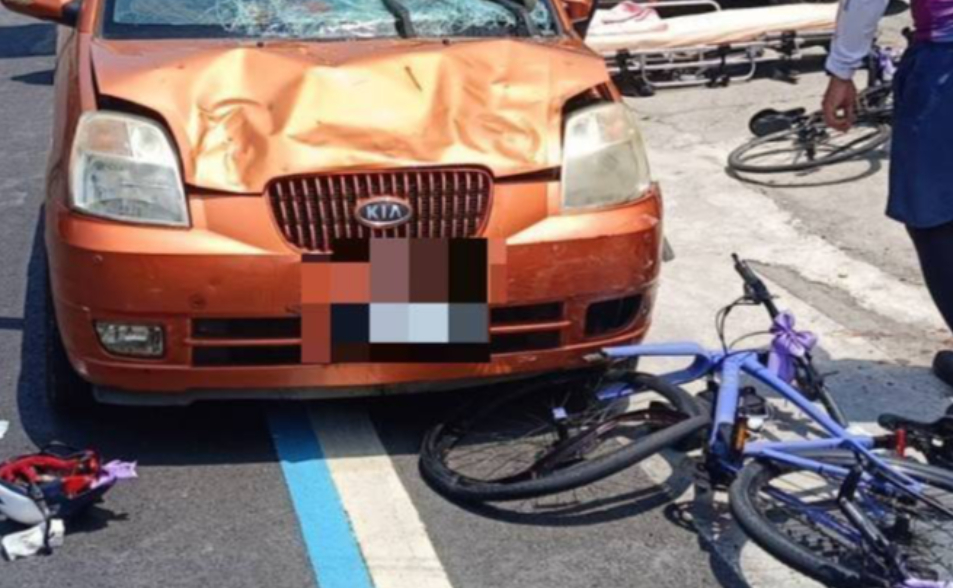 康橋學校單車環島成年禮車禍　8人滿身血1學生命危！肇事車逆撞