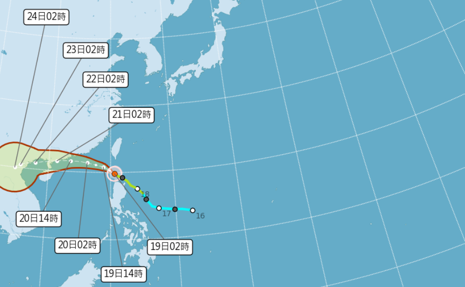 薇帕路過！雨勢今明最劇　沿海注意強風