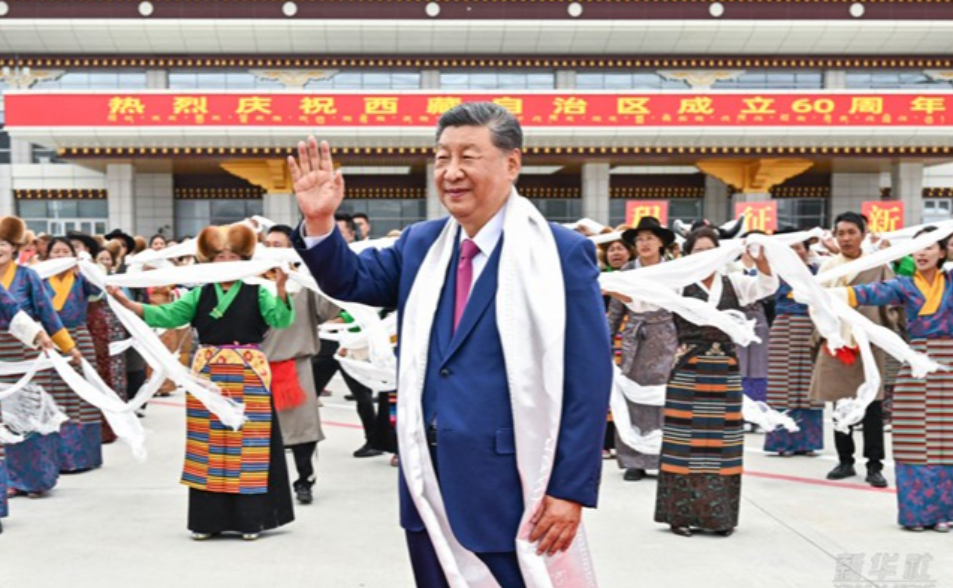 中共黨史首次　習近平率團訪西藏今出席自治區成立60週年慶祝大會