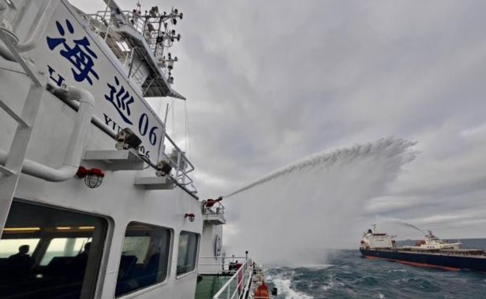 距澎湖55公里　中國3公務船「台灣灘」海域首度搜救演練