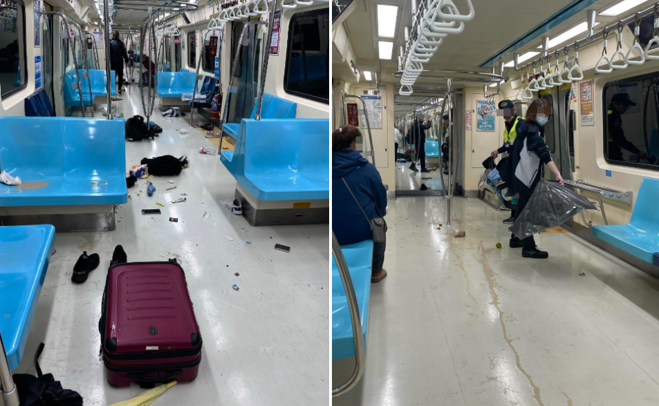 北捷北門站驚魂！男子敲傘咆哮　乘客驚逃1傷