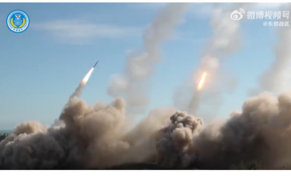 有片／對台軍演結束了？解放軍公布實彈射擊畫面集錦