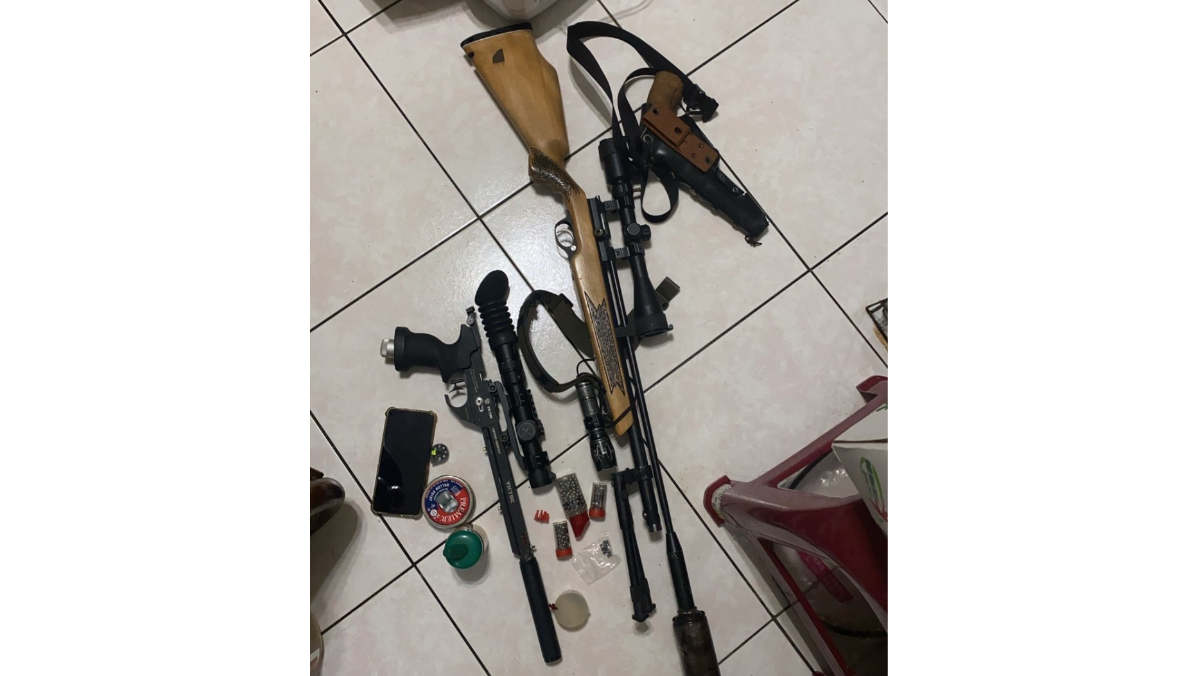 驚！男持3空氣長槍掃射幼兒園「外牆布滿彈孔」 被逮竟辯太吵了