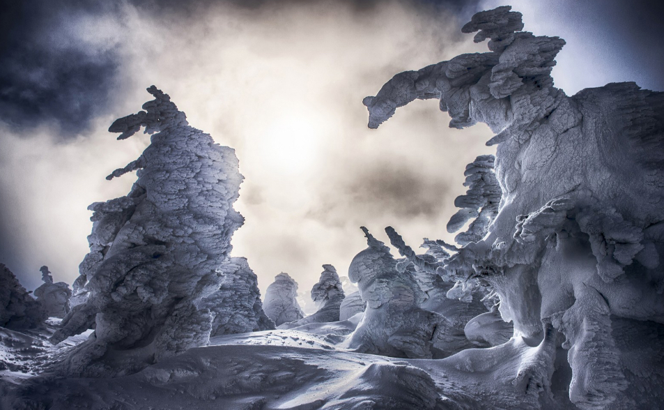日本山巔「雪怪」消亡中　攝影師虔誠留下「藏王樹冰」異次元絕景