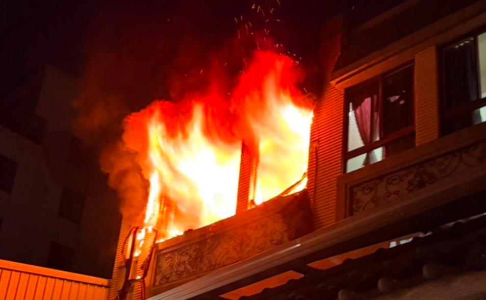 初一悲劇！台中火災「尪死妻傷」　起火前驚傳吵架聲