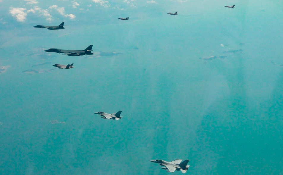 駐韓美軍黃海上空訓練、中國出動戰機　雙方一度對峙