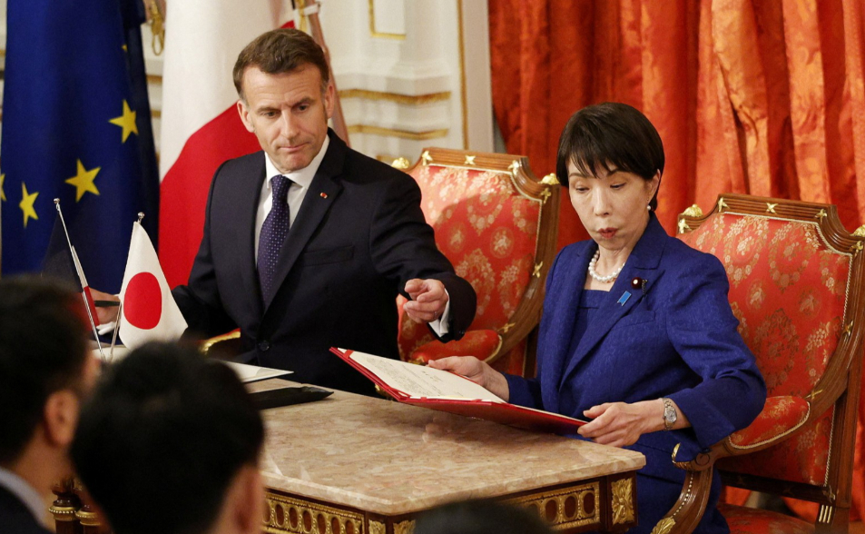 日法領袖會談聲明　確認台海和平穩定重要性