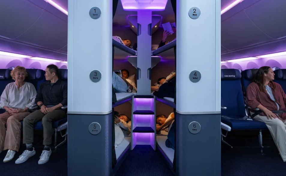 經濟艙也能躺平！紐西蘭航空推「睡眠艙」　防臭襪必備