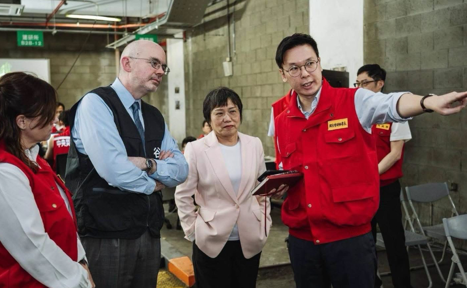 谷立言率AIT團隊進入神秘「圓山指揮所」　觀摩台灣首場民防應變演習 