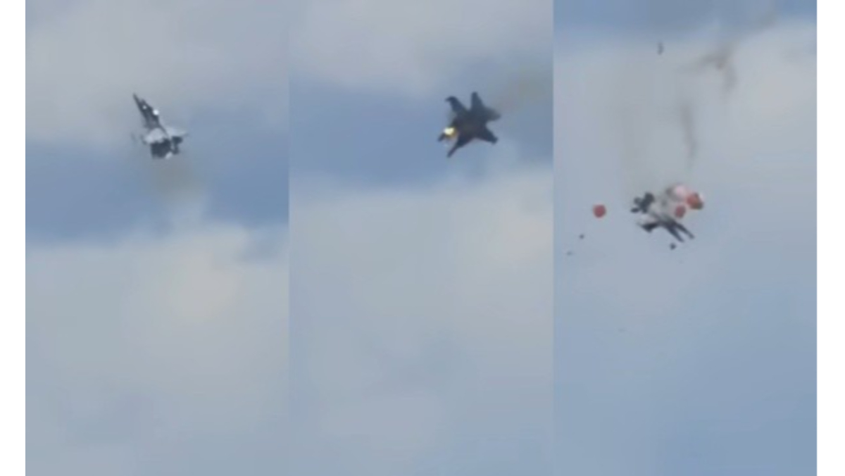 【有片】美軍飛行表演突發意外！兩架戰機空中交疊相撞